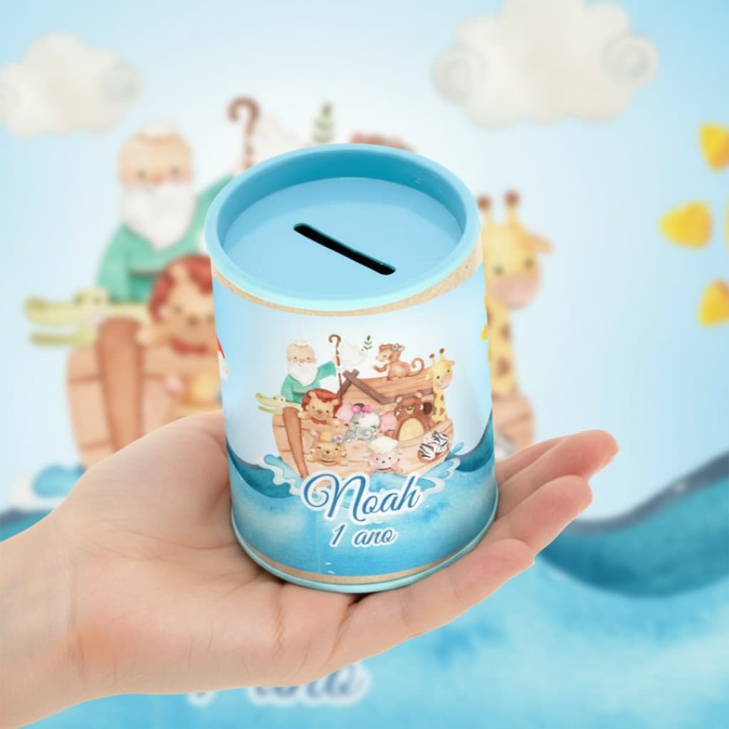 10 Cofrinhos Personalizados Festa Arca de Noé