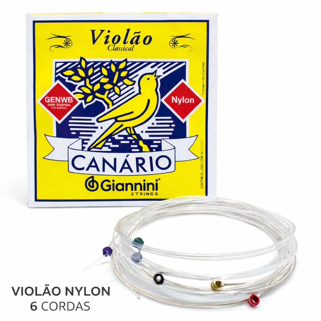 ENCORDOAMENTO GIANNINI GENWB P/ VIOLÃO NYLON COM BOLINHA