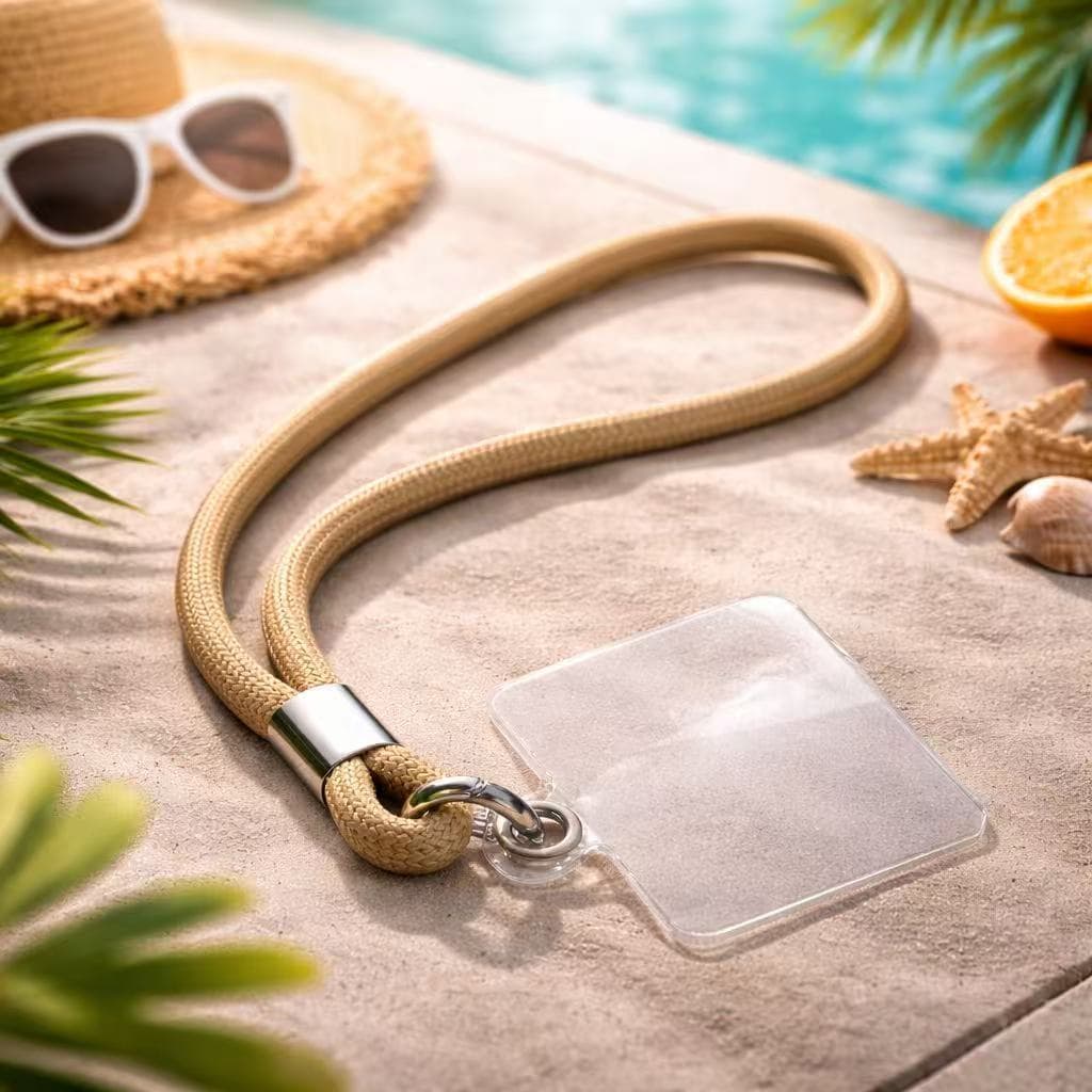 Pulseira para Celular 20cm – Couro Sintético Trançado