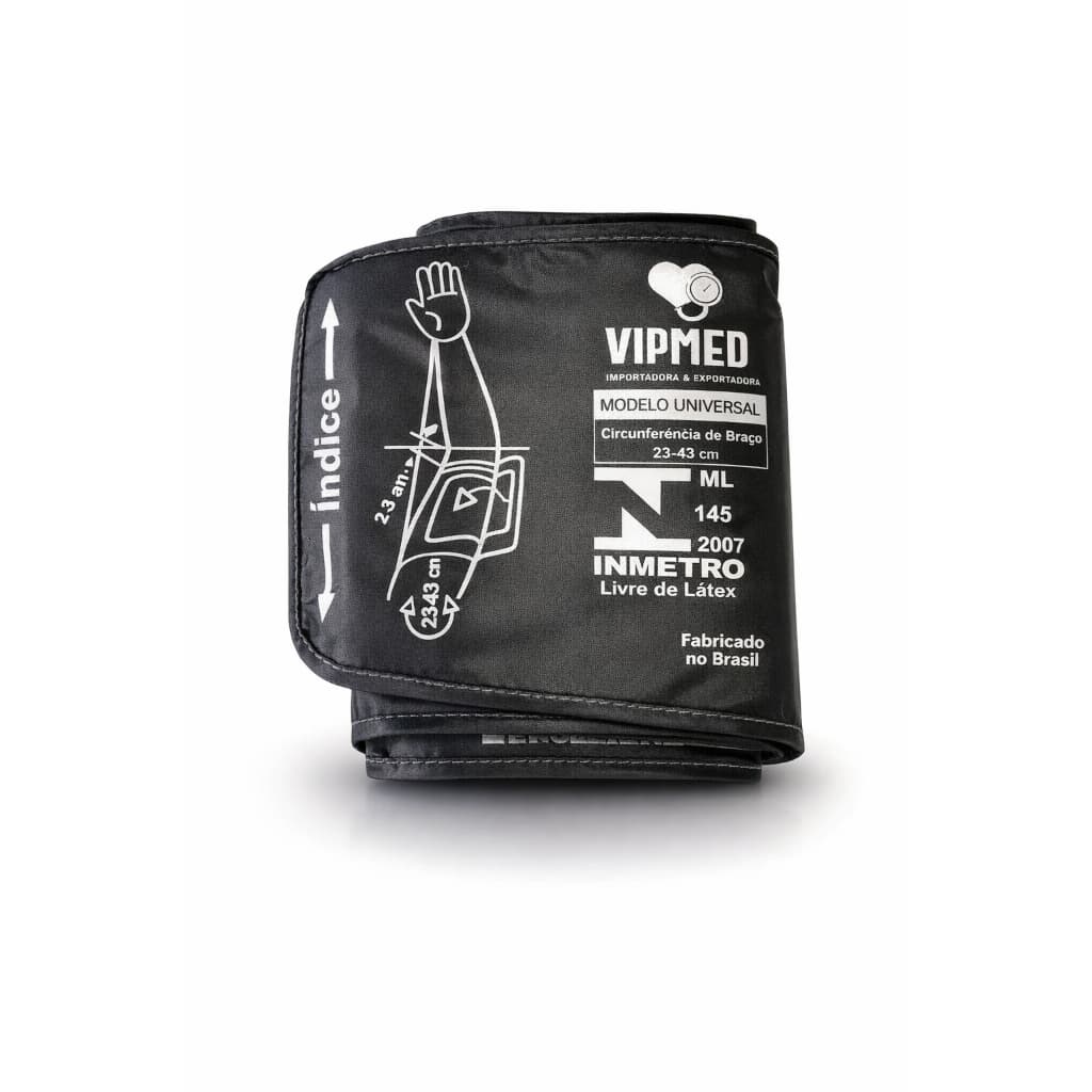 Braçadeira Universal Vipmed para Aparelho De Pressão Automático de braço Techline, Omron e G-tech Tam Adulto 23-43cm