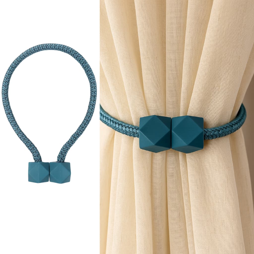 Prendedor de Cortina Magnético Kit com 2 Peças Presilhas Imãs