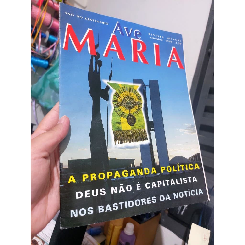 Revista Ave MAria Setembro de 1998 = revista Colecionaveis - Revista Católica
