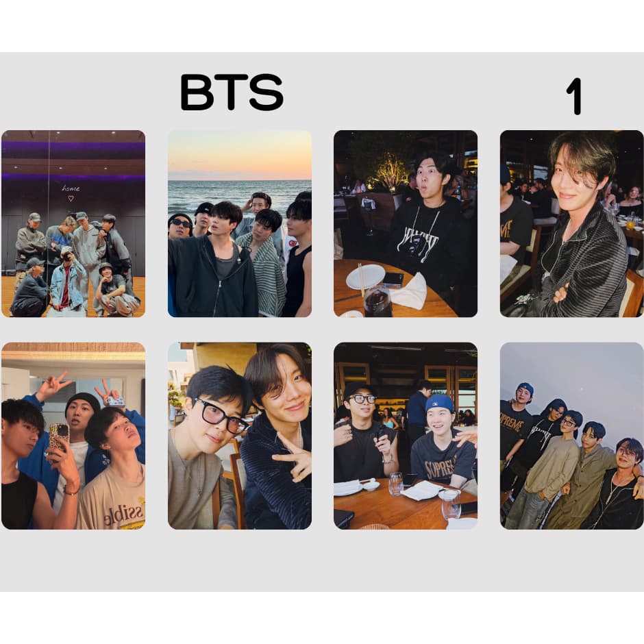 9 PHOTOCARDS ARMY LIVES TAMANHO 54x86mM PARA ARMY FANMADE ARTESANATO