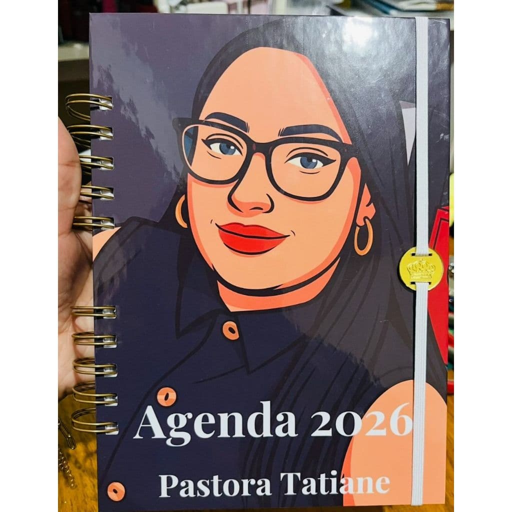 Agenda Capa Dura 2026 Personalizada Sua Foto Nome Profissão Enfermeira Medico Planner Organinzação