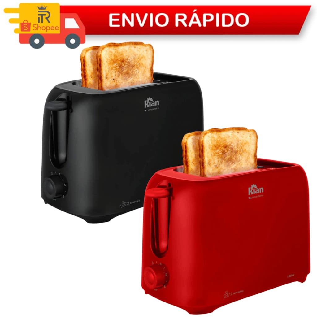 Torradeira Tostadeira Elétrica Premium Turbo 750w Inox 6 Niveis Wafles Pão Torrado Casa Cozinha