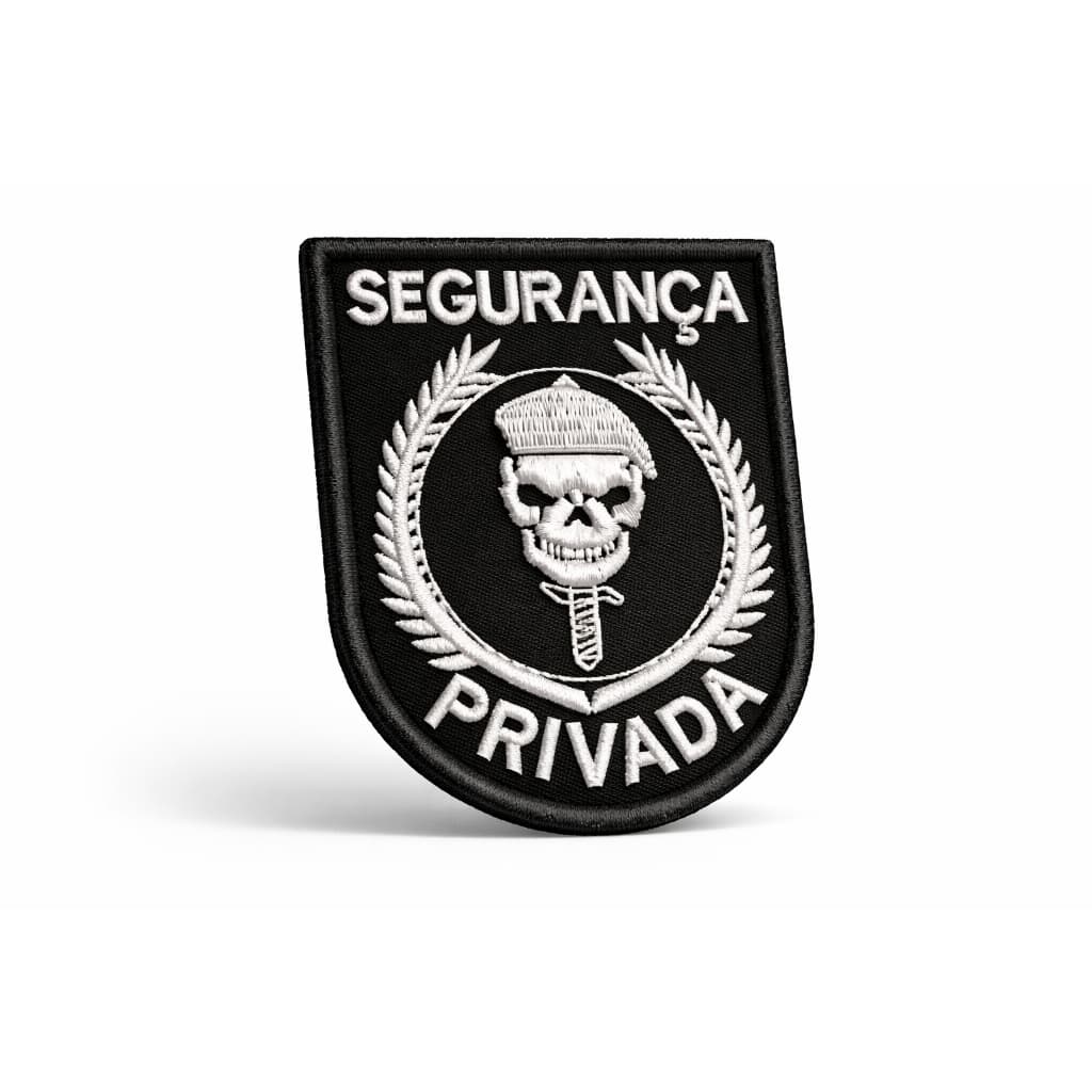 Patch Bordado Termocolante ou com Fecho de Contato  - Segurança Privada