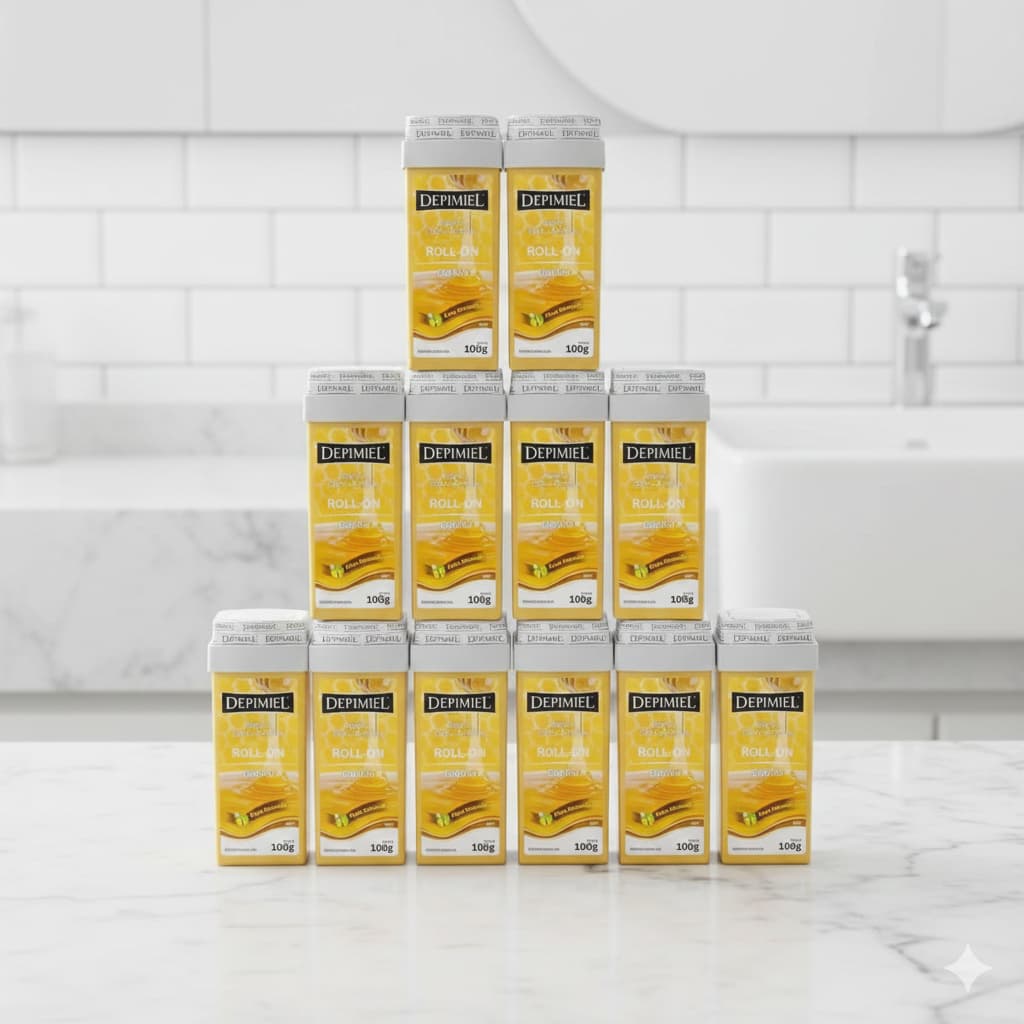 Cera Depilatória Roll-on Clássica100g cada - Kit Depilação Depimiel com 2/4/6/12