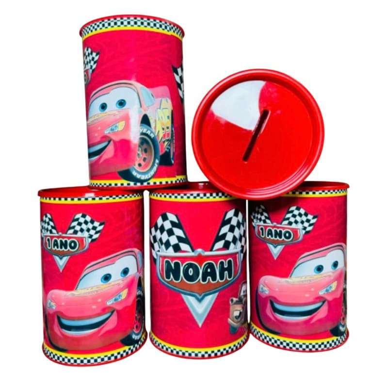 10 Cofrinhos Personalizados Relâmpago McQueen