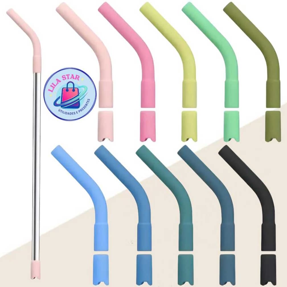 Ponta de Canudo de Silicone TAMANHO 8 mm