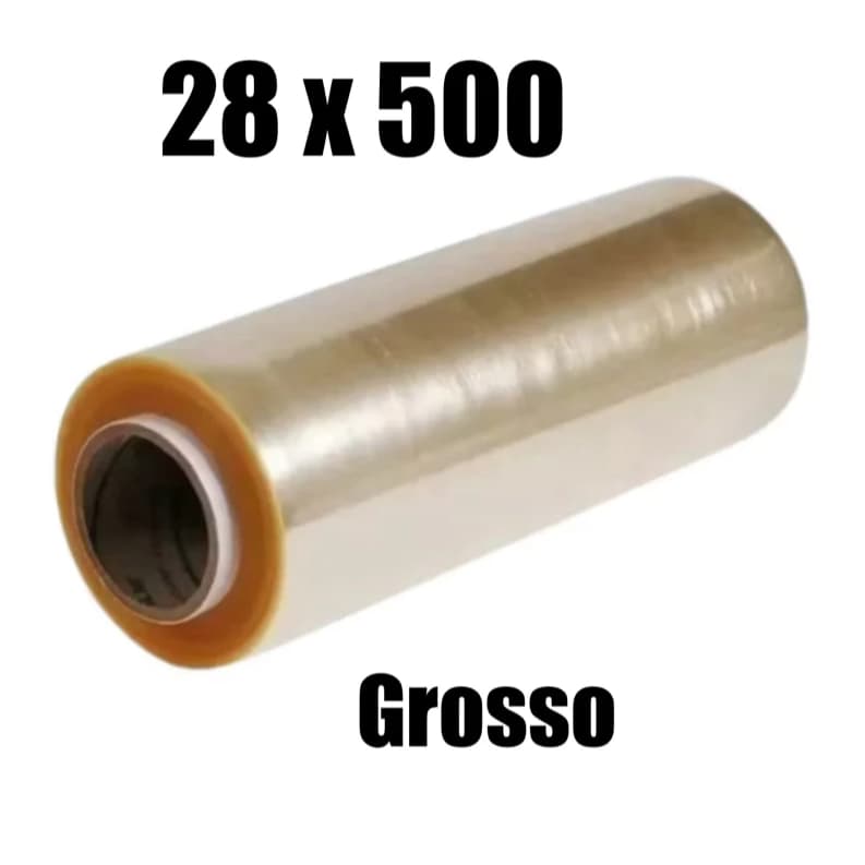 Bobina Plastico De Filme Pvc 28cm X 500 METROS ESTICAVEL