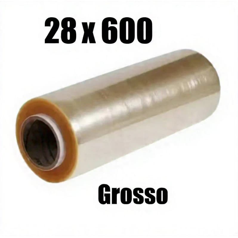 Filme PVC Transparente 28cm x 600m 08 Micras