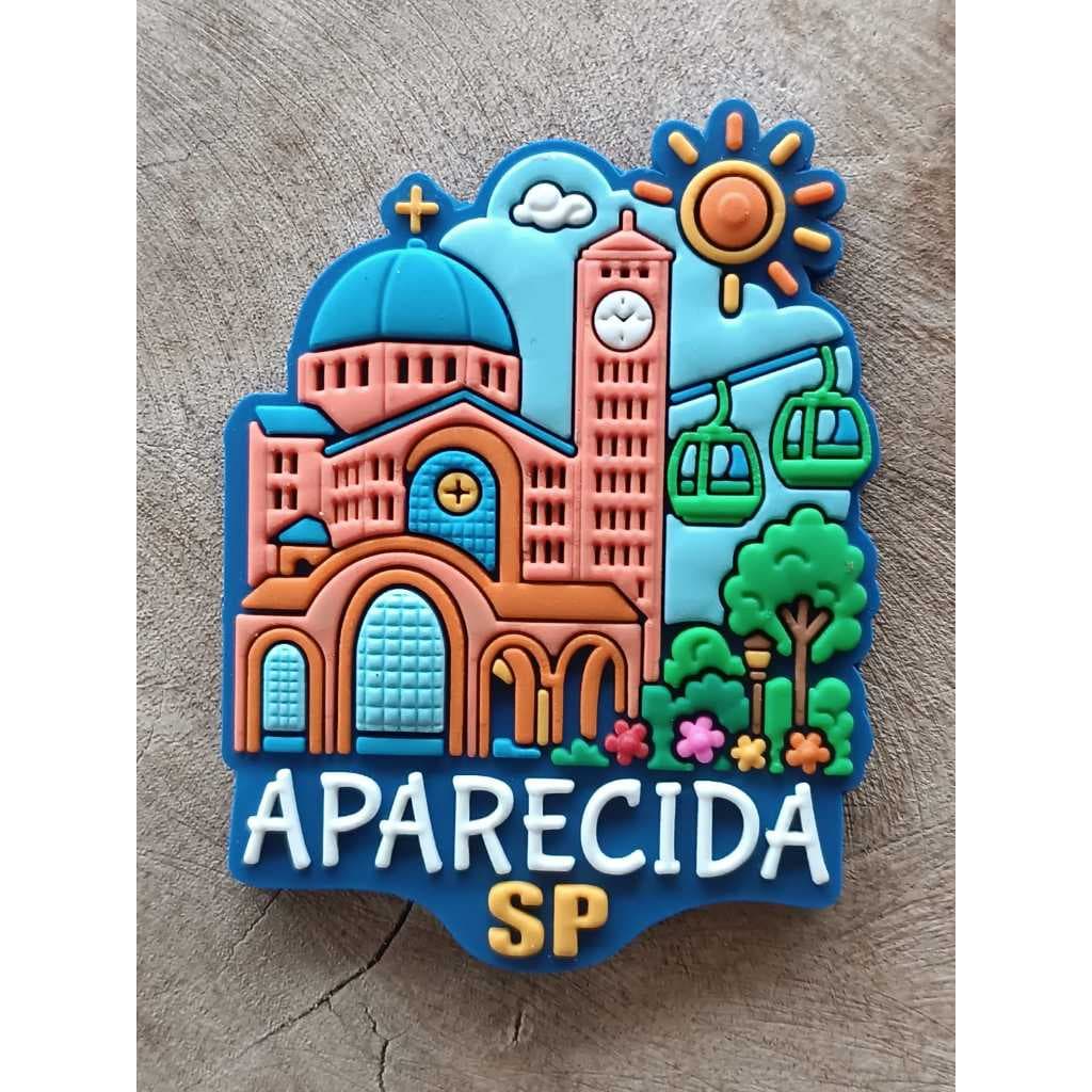 Ímã EXCLUSIVO de APARECIDA - SP – Ímã de Geladeira emborrachado