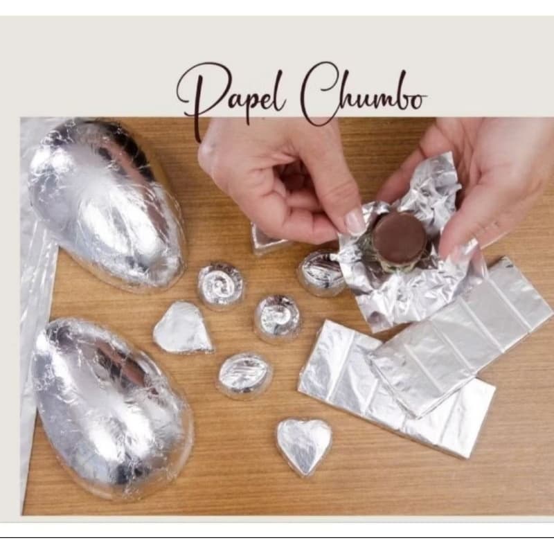 100 folhas de alumínio para ovos de Páscoa chocolates