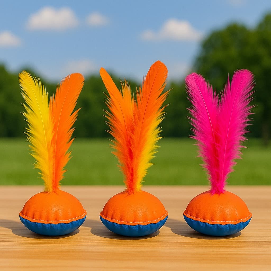 KIT 26 Petecas Cores Sortidas Brinquedo Infantil Diversão ao Ar Livre 4 penas