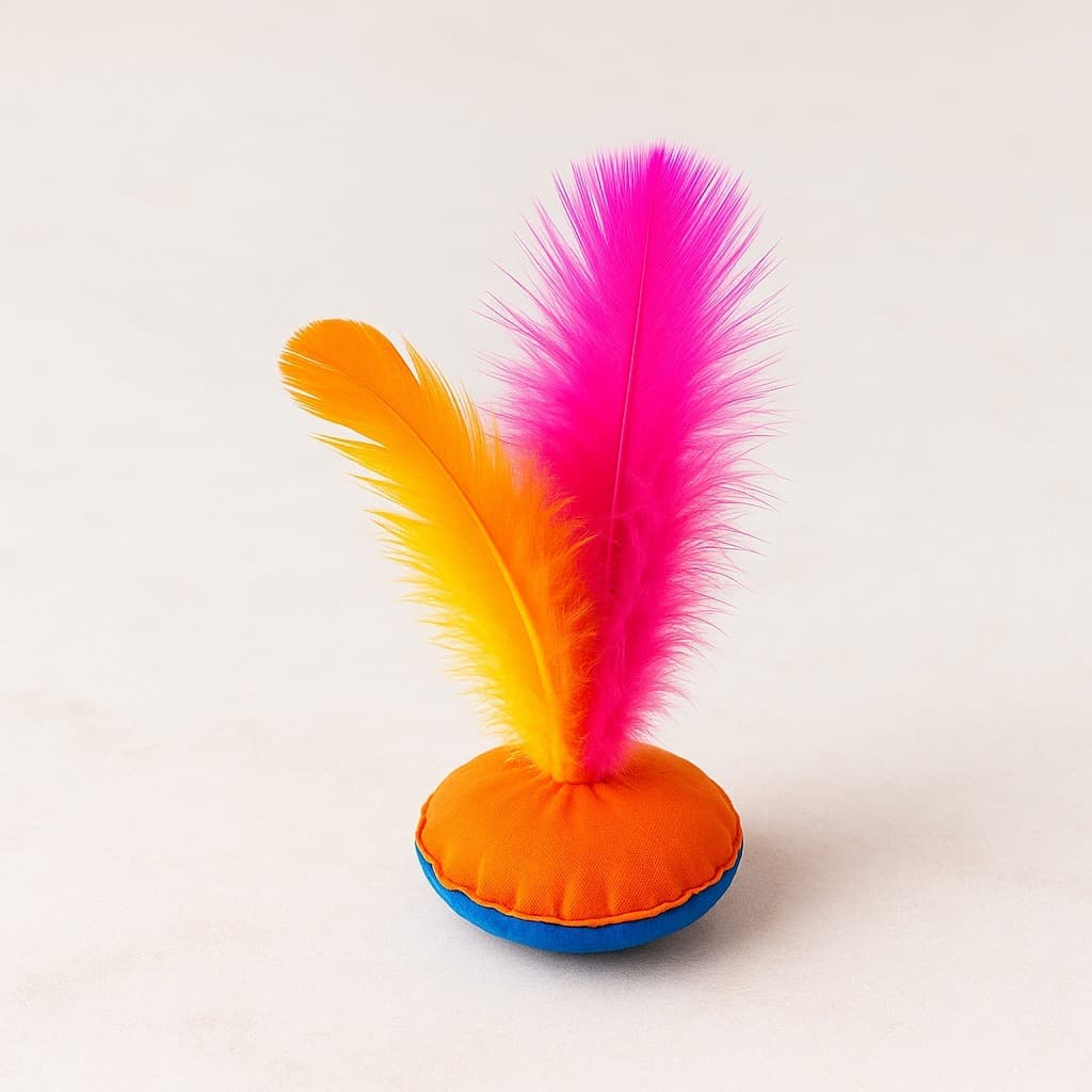 KIT 45 Petecas Cores Sortidas Brinquedo Infantil Diversão ao Ar Livre 4 penas