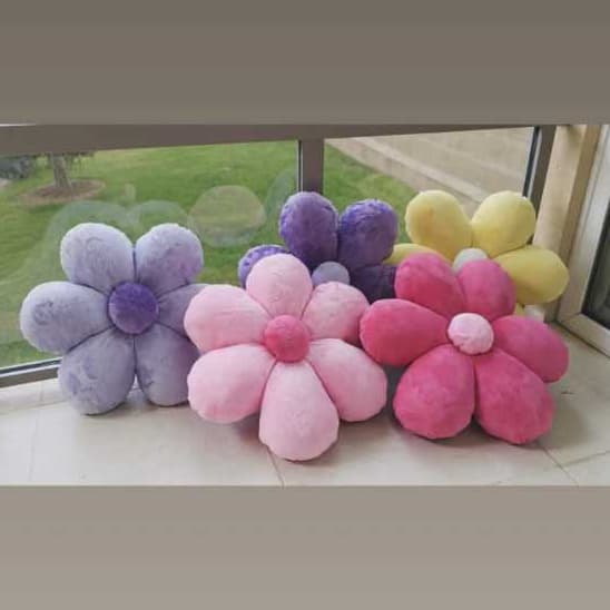 ALMOFADA MARGARIDA/ALMOFADA FLOR 38 CM