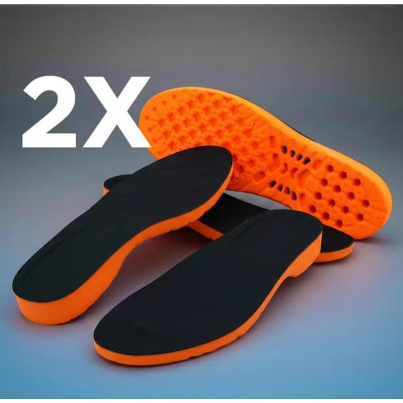 Kit com 2 Pares de Palmilha Ortopédica em Gel Para Várias Horas de Trabalho Alivia Dores Confortável