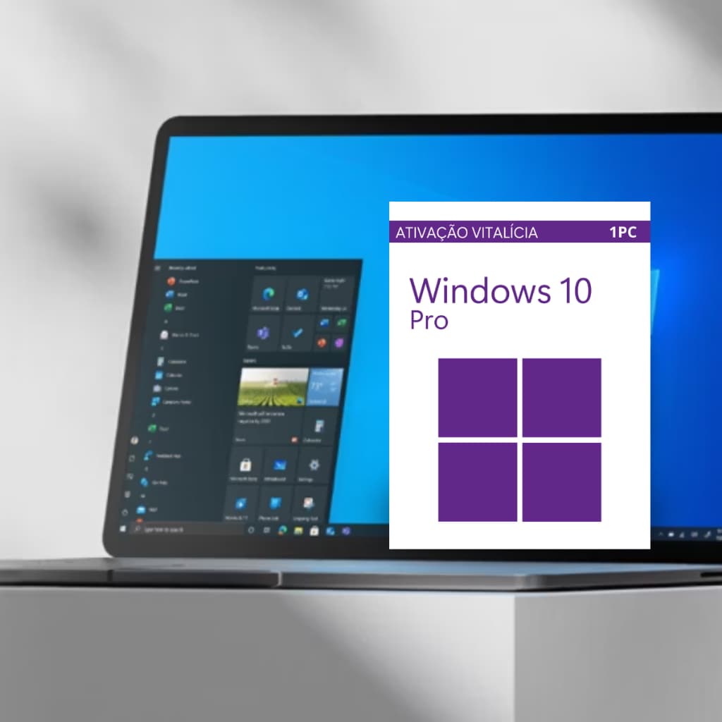 Windows 10 Pro | Cartão de Ativação | Sistema Operacional Licença Física com Nota Fiscal