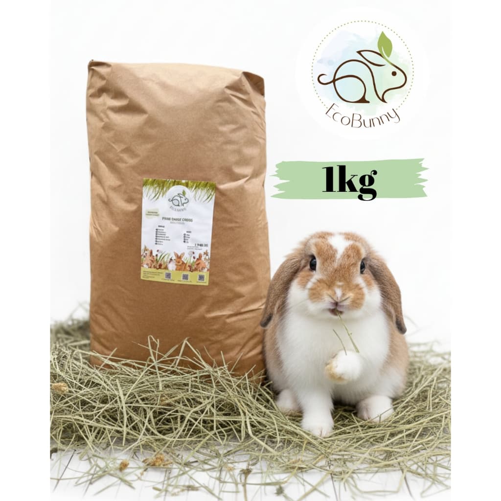 Feno 1kg selecionado para coelhos e roedores - Ecobunny