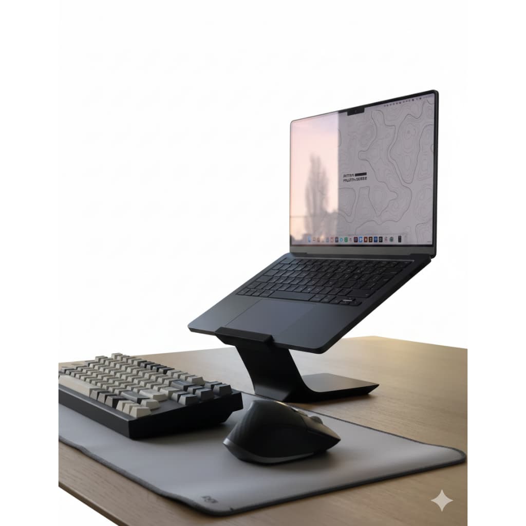 Suporte Notebook Laptop Compacto Base leve ergonômico ajustável ventilado