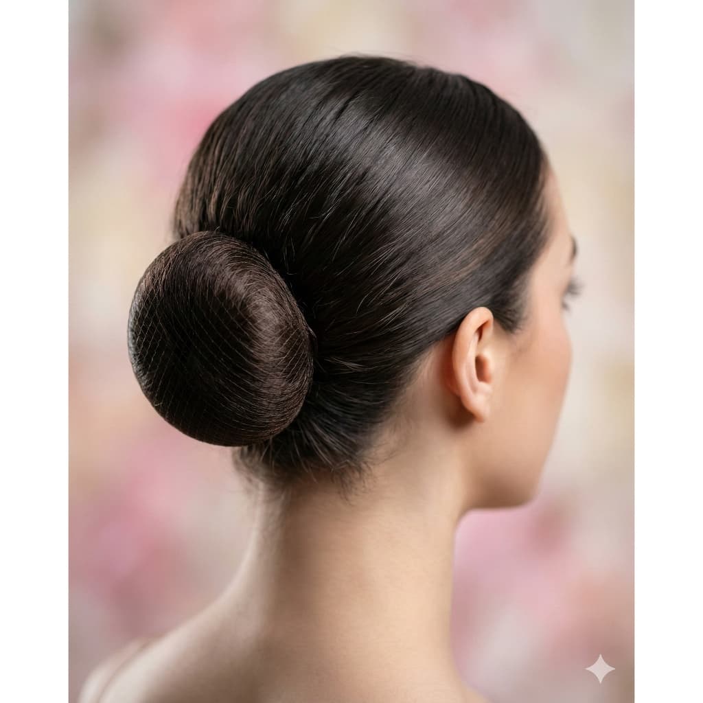 Kit de 3 Redinhas de Cabelo Invisível Para Coque Bailarina/ Ginasta/ Militar   (3 unidades)