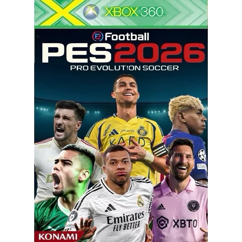 pes 2026 pro evolution soccer xbox 360 super atualizado - MIDIA FÍSICA