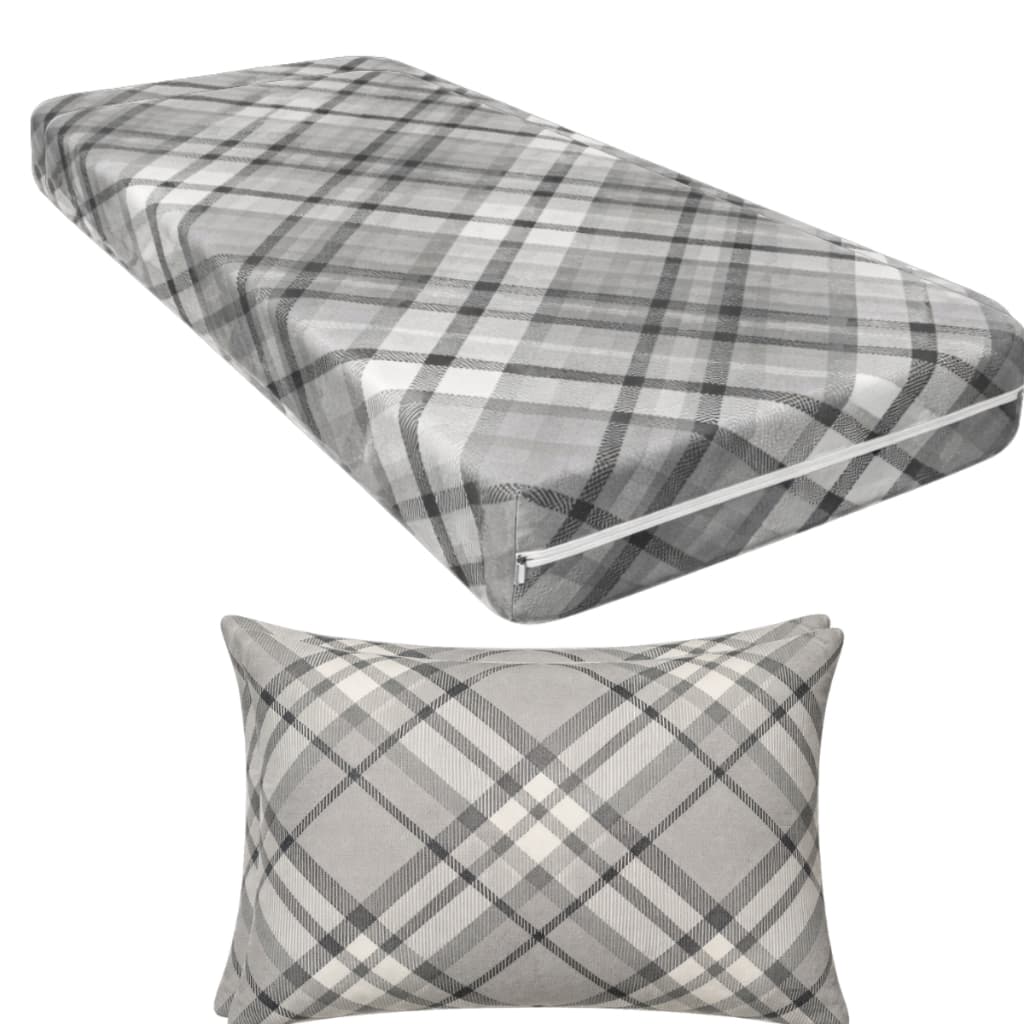 Capa De Colchão Com Fronha Solteiro Estampada Cama Padrão