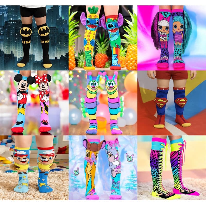 Meias 3D Infantil Maluca Divertida Personagens oi