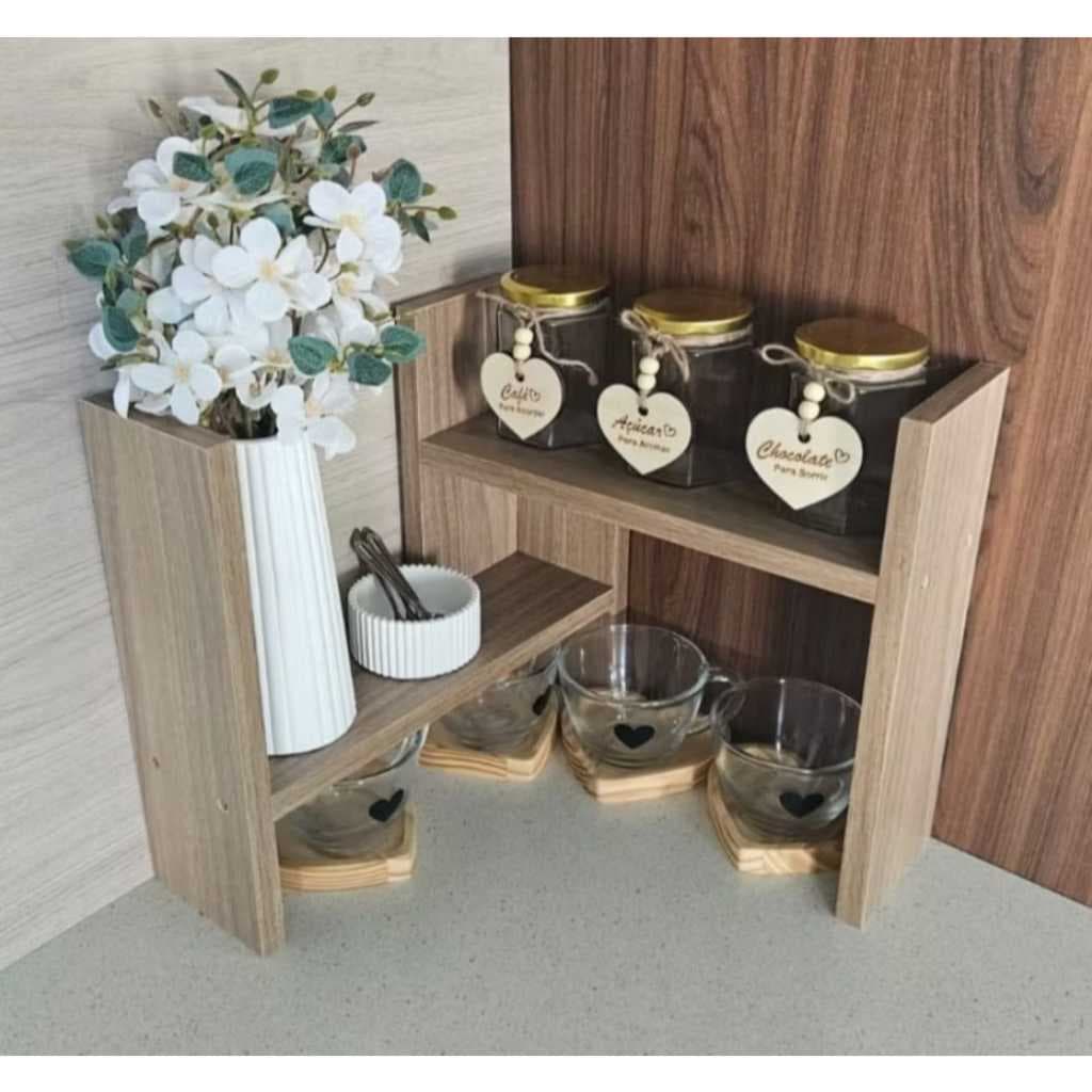 Nicho Organizador de Mesa Escaninho Ajustável Envio Montado