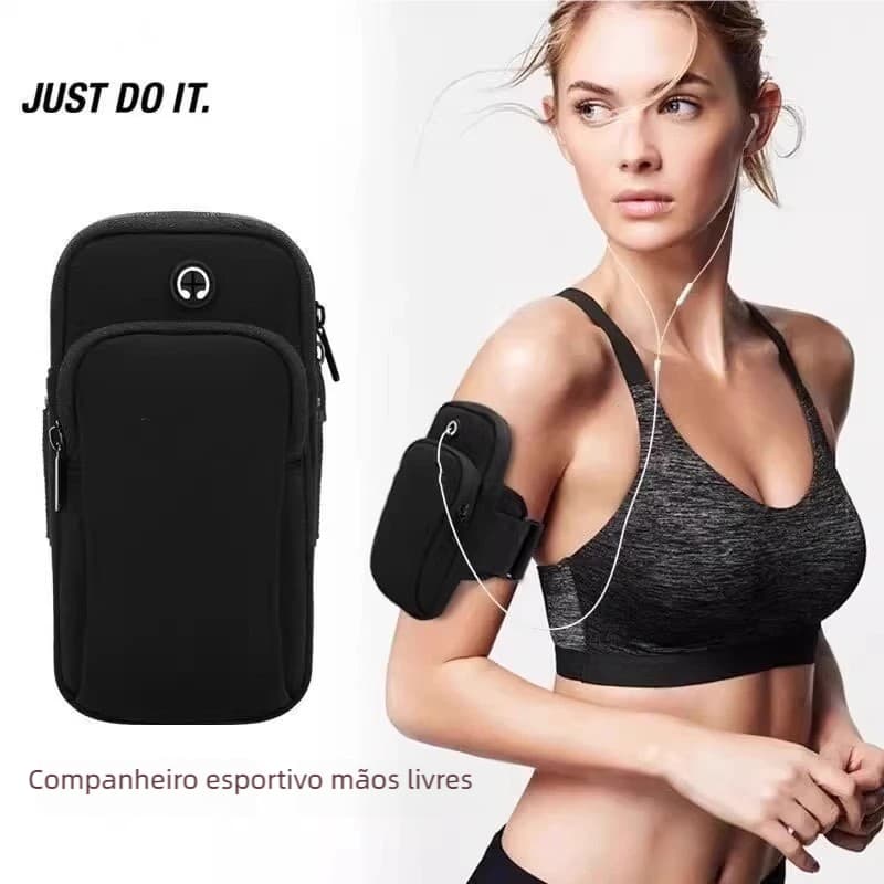 Pochete Fitness Braçadeira Titular de Celular 6.5 a 7.2 Polegadas