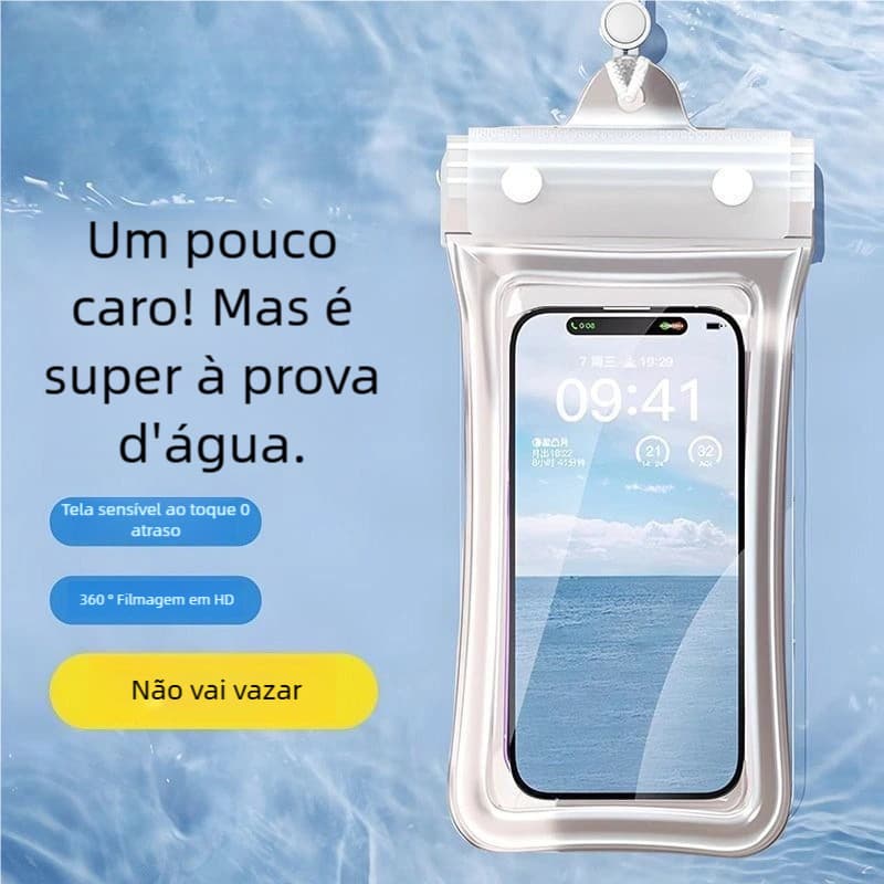 Capa Impermeável Universal para Celular - Bolsa Transparente Prova d'Água