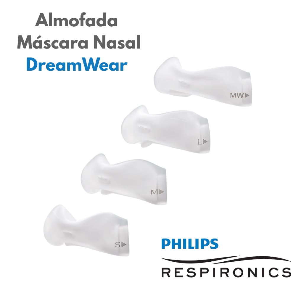 Almofada Original Máscara Nasal DreamWear Philips Respironics (Tamanhos S, M, L e MW)