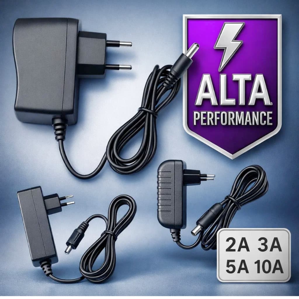 Fonte Eletrônica 12V 2A 3A 5A e 10A Bivolt 110V 220V Plug P4