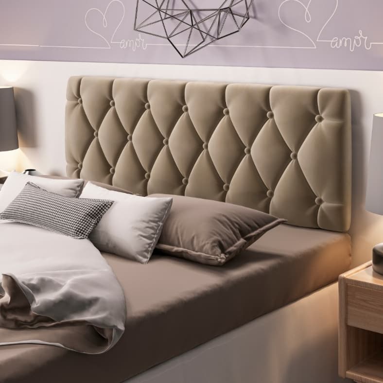 Cabeceira Painel Para Cama Box Casal Queen 1,60 Belize - Várias Cores