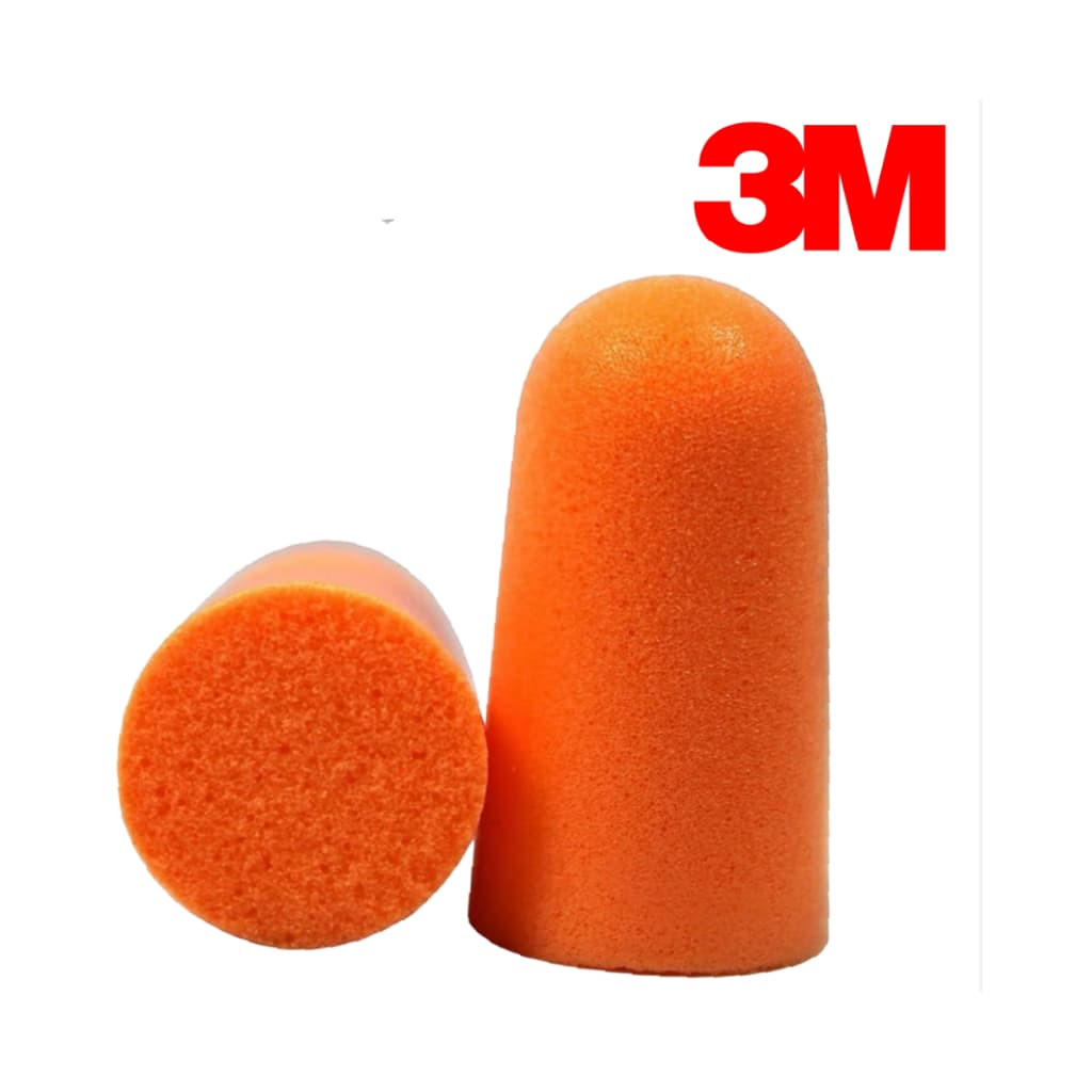 Kit com Protetor auditivo em espuma 3M 1100 tipo plug sem cordão