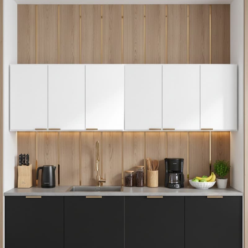 Armário Aéreo Cozinha 6 Portas Compacto