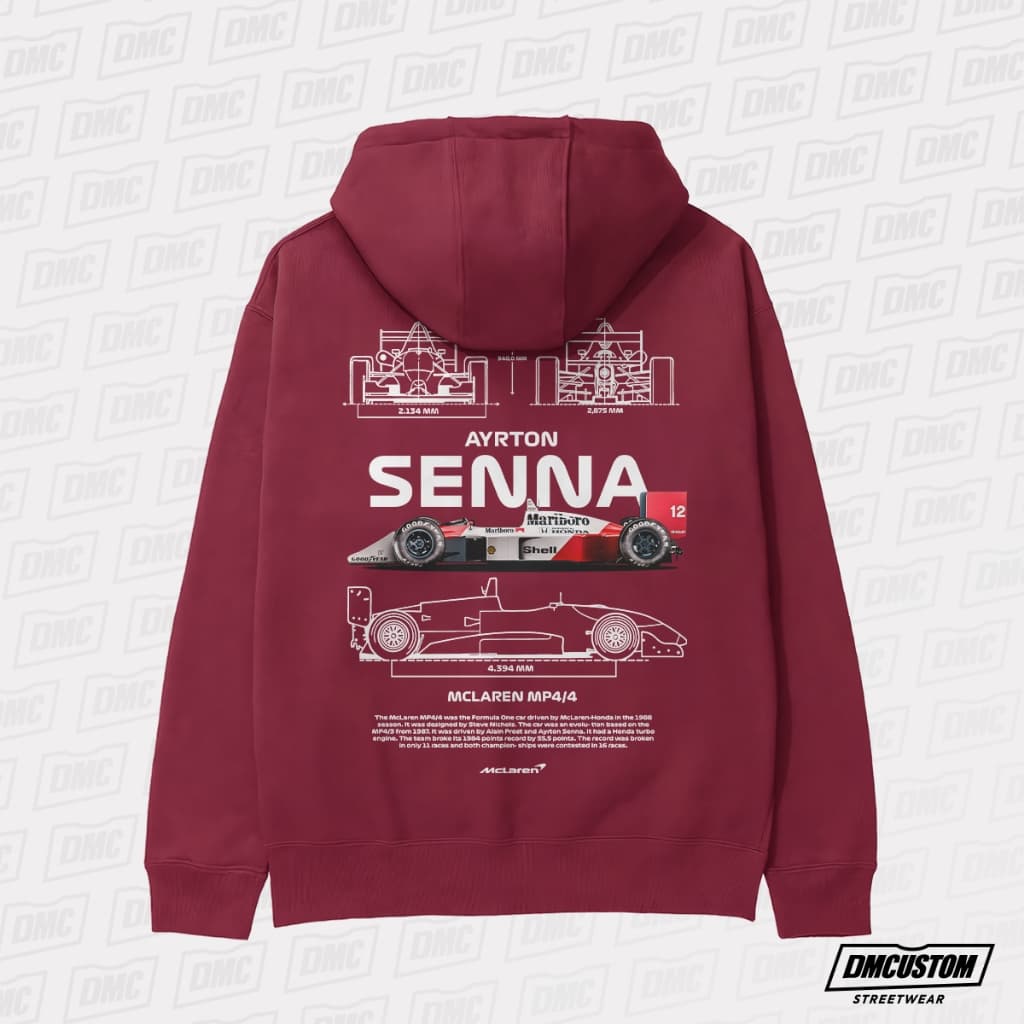 Moletom Dm Custom Carro McLaren F1 1988 Capuz Unissex