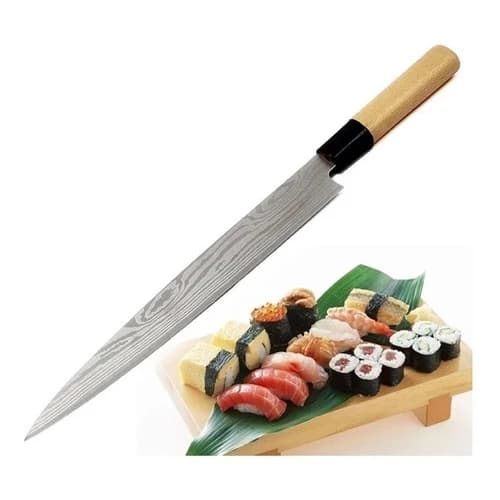 Faca Shark Chef Profissional Carne Sushi 8 polegadas 20cm Corneta