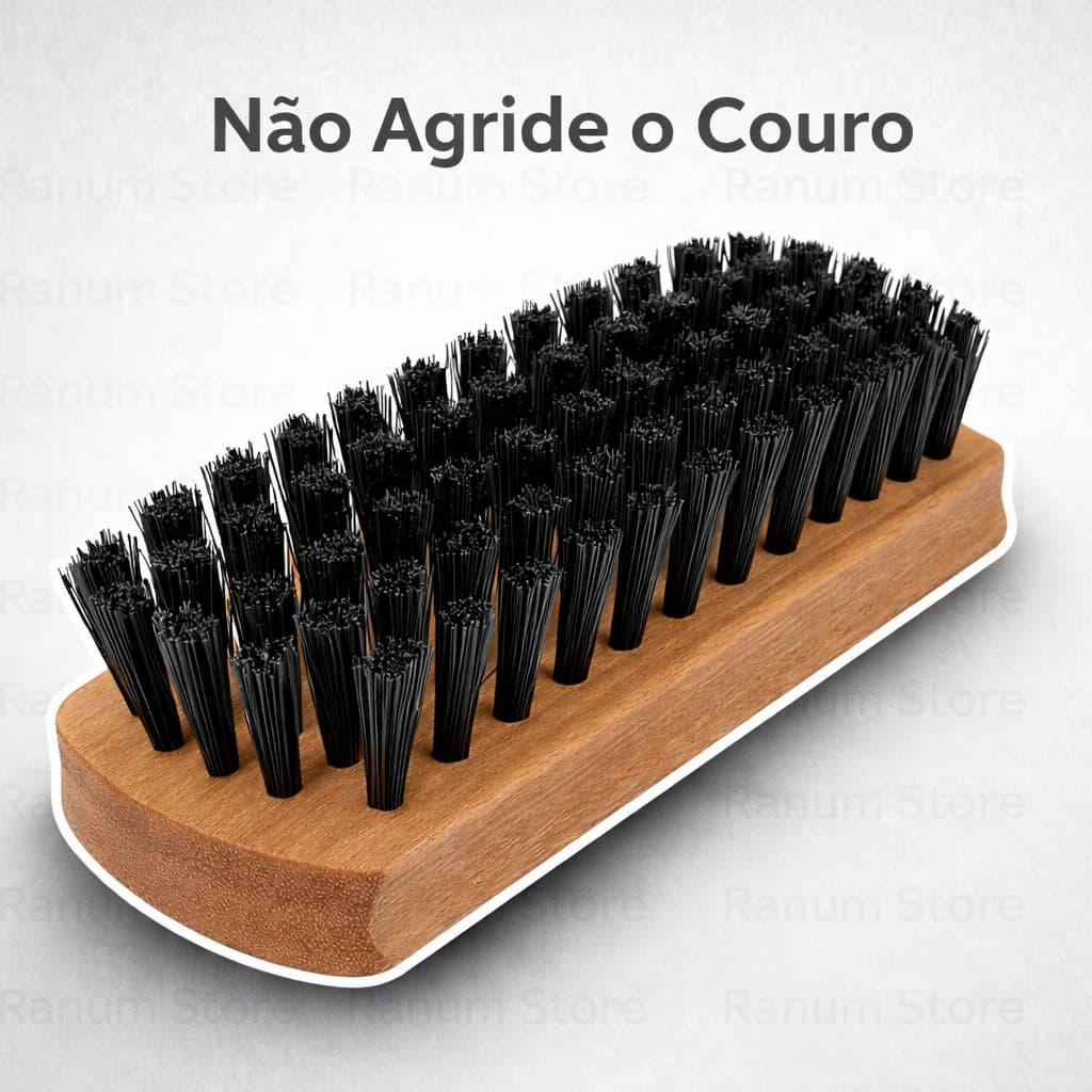 Escova de Sapato e Estofados | Engraxar e Lustrar | Cerdas Macias