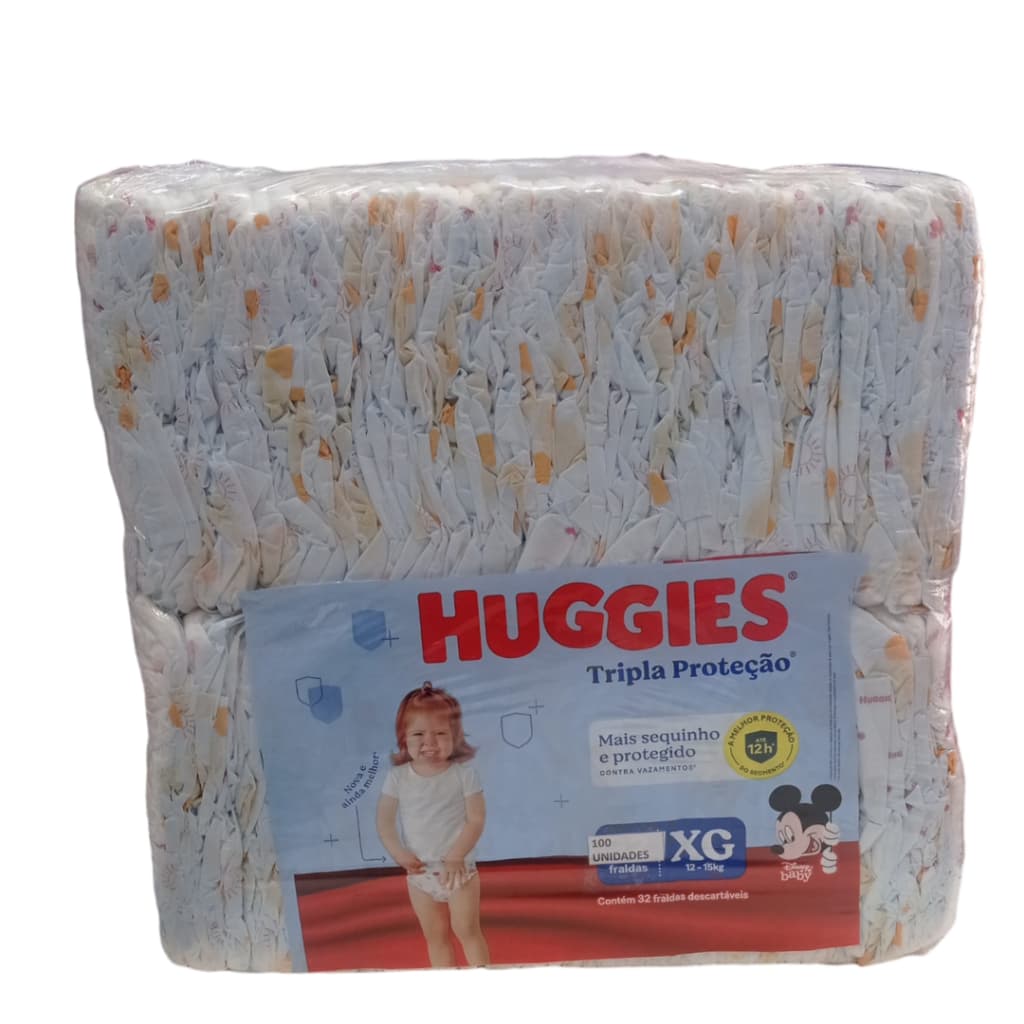 Pacotão de fraldas Huggies com 100 unidades - Originais - Promoção