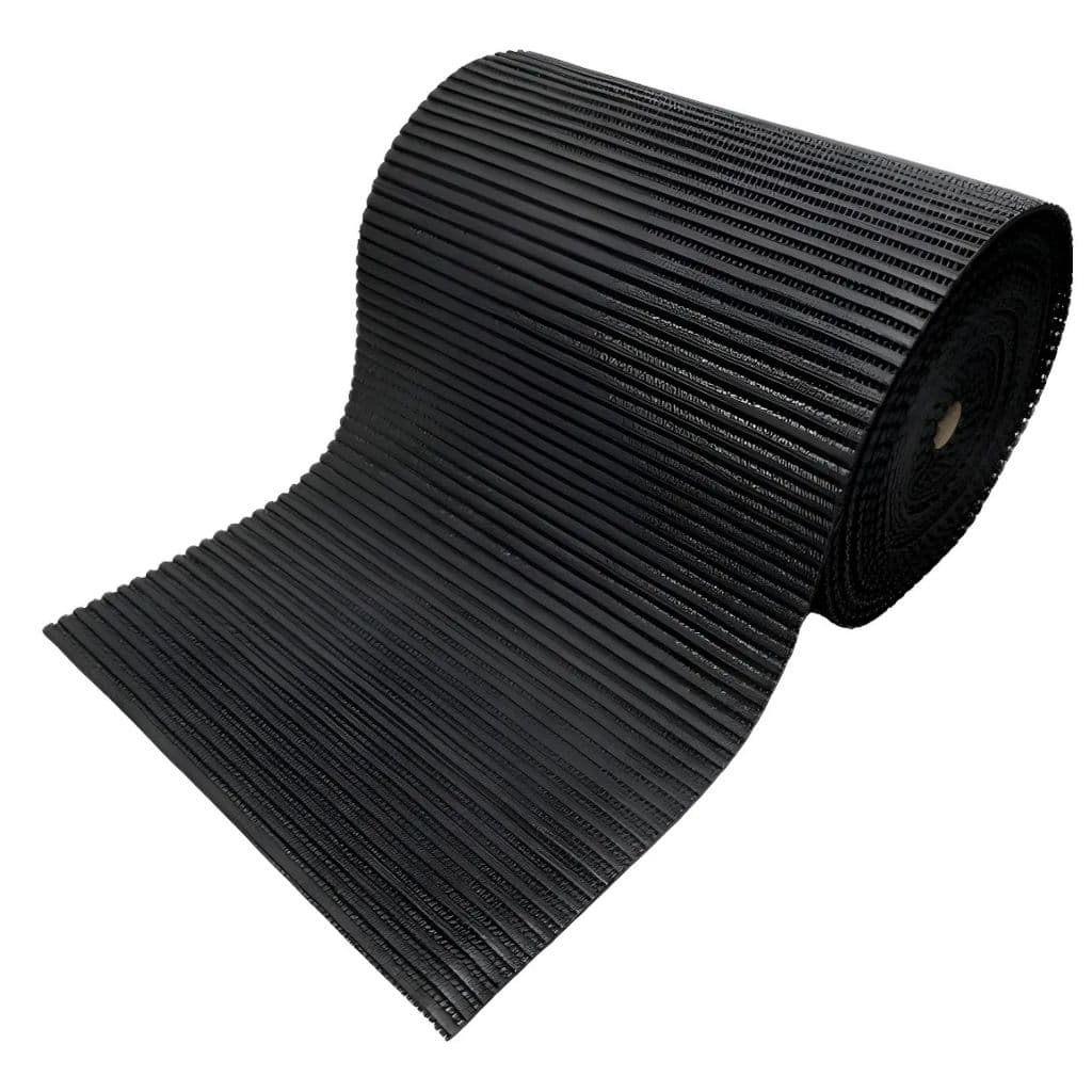 Tapete Passadeira Antiderrapante Emborrachado Preto Banheiro/Cozinha/Lavanderia/Sala