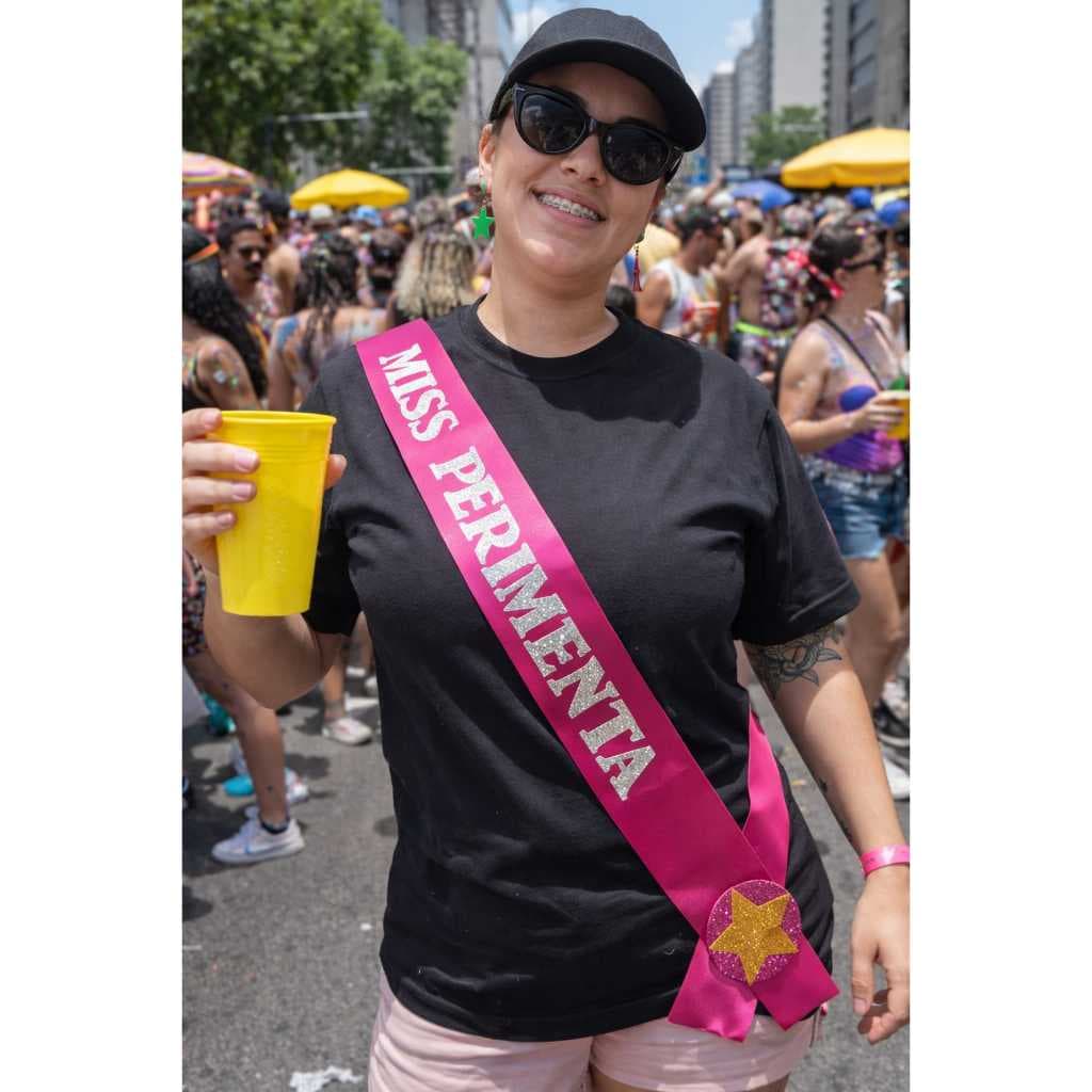 Faixa MISS Personalizada em Cetim – MISS PERIMENTA – Carnaval/Formaturas/Aniversário