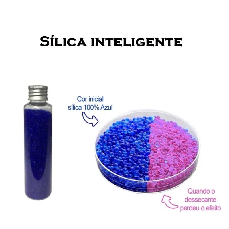 sílica inteligente para armazenamento de adesivos