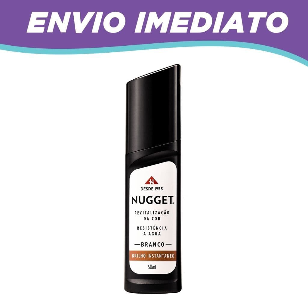 Polidor De Sapato Líquido Nugget 60ml - Branco