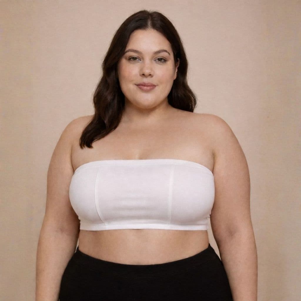 Top faixa basico plus size com bojo 42 ao 52 tomara que caia malha suplex casual sem alças dia a dia