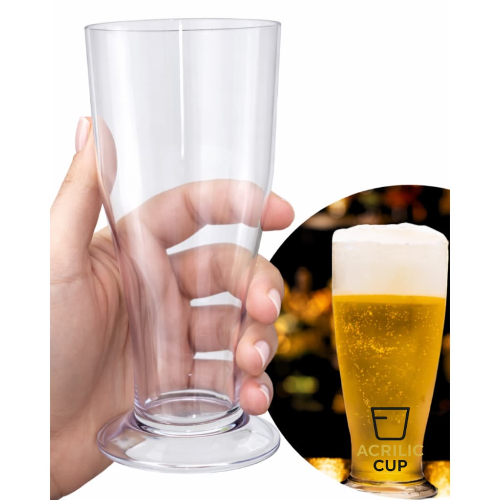 60 Copo Tulipa P/ Chopp Cerveja ACRÍLICO 300 Mls
