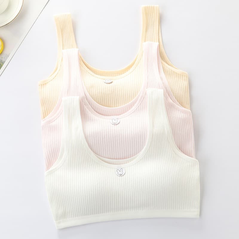 Kit 1 ao 3 Top sutiã juvenil com bojo/TOP de algodon 9-15 anos