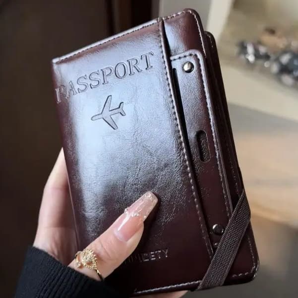 Porta Passaporte Com Porta Cartões Carteira Passaporte Importado Promoção de lançamento