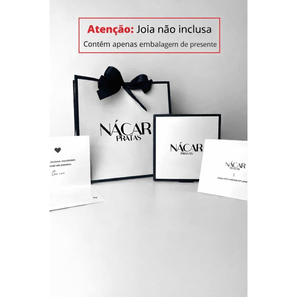 Embalagem De Presente  - Nácar Pratas