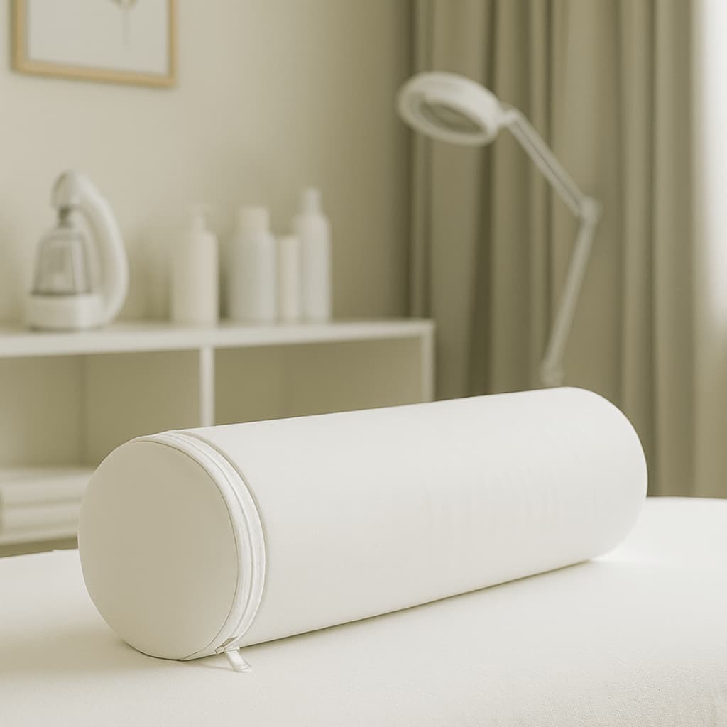 Rolo posicionador ortopédico 15x40 fisioterapia exercício massagem apoio descanso com capa removível